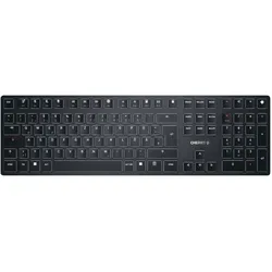 Cherry Kb Mx Ultra Low Profile (US, Kabellos), Tastatur, Schwarz
