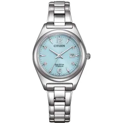 Citizen EW2601-81M Eco-Drive Damen-Solaruhr Titan/Hellblau