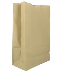 MONOUSO - Papiertüten ohne Henkel Kraft braun 60g/m2 18+11x34cm (25 Stück)