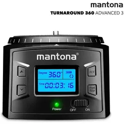 mantona Turnaround 360 Advanced 3 (Panoramakopf), Stativkopf, Schwarz