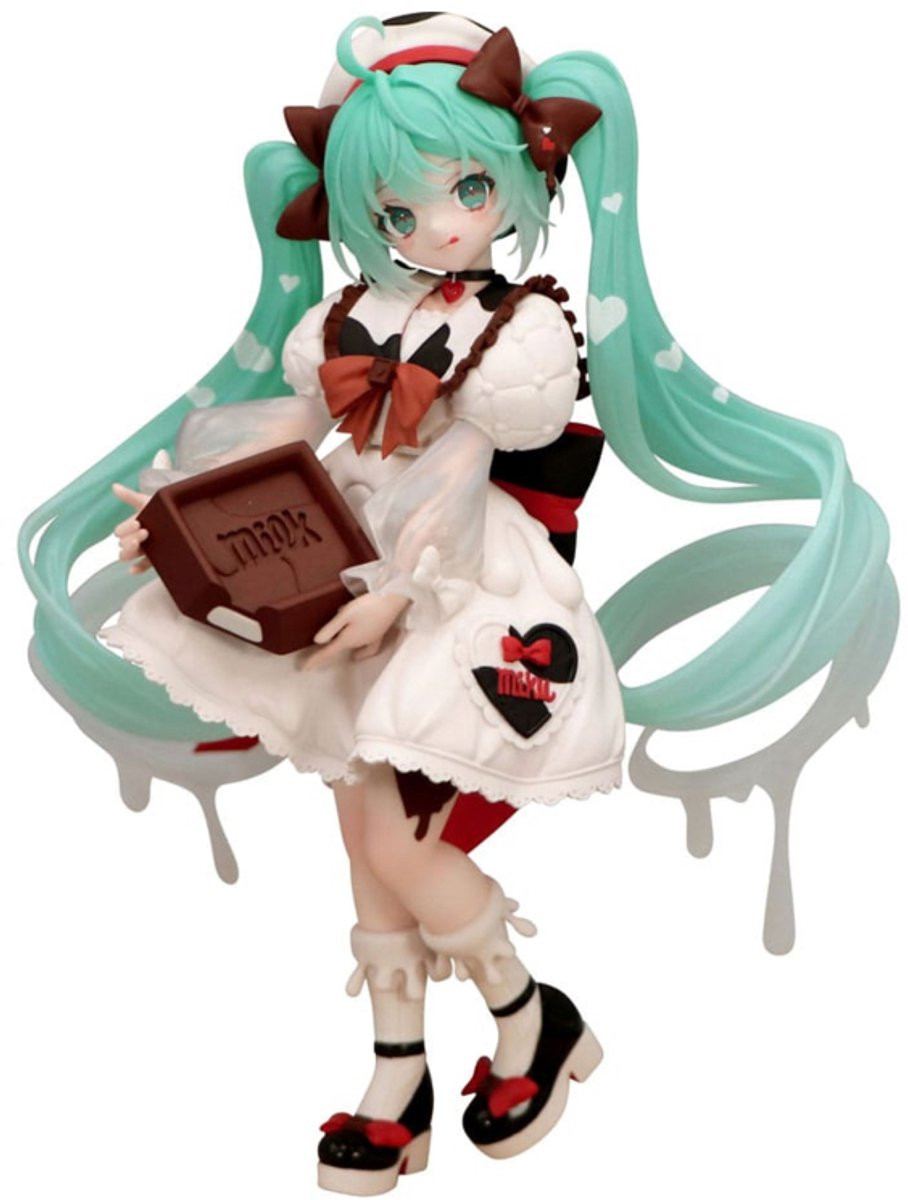 Hatsune Miku x Tirol Choco Trio-Try-iT PVC Statue Hatsune Miku Milk Ver. Hoogte: 18 cm