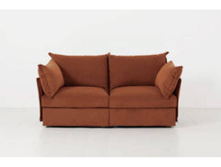 Zweisitzer-Sofa Model 06, Umbrabraun