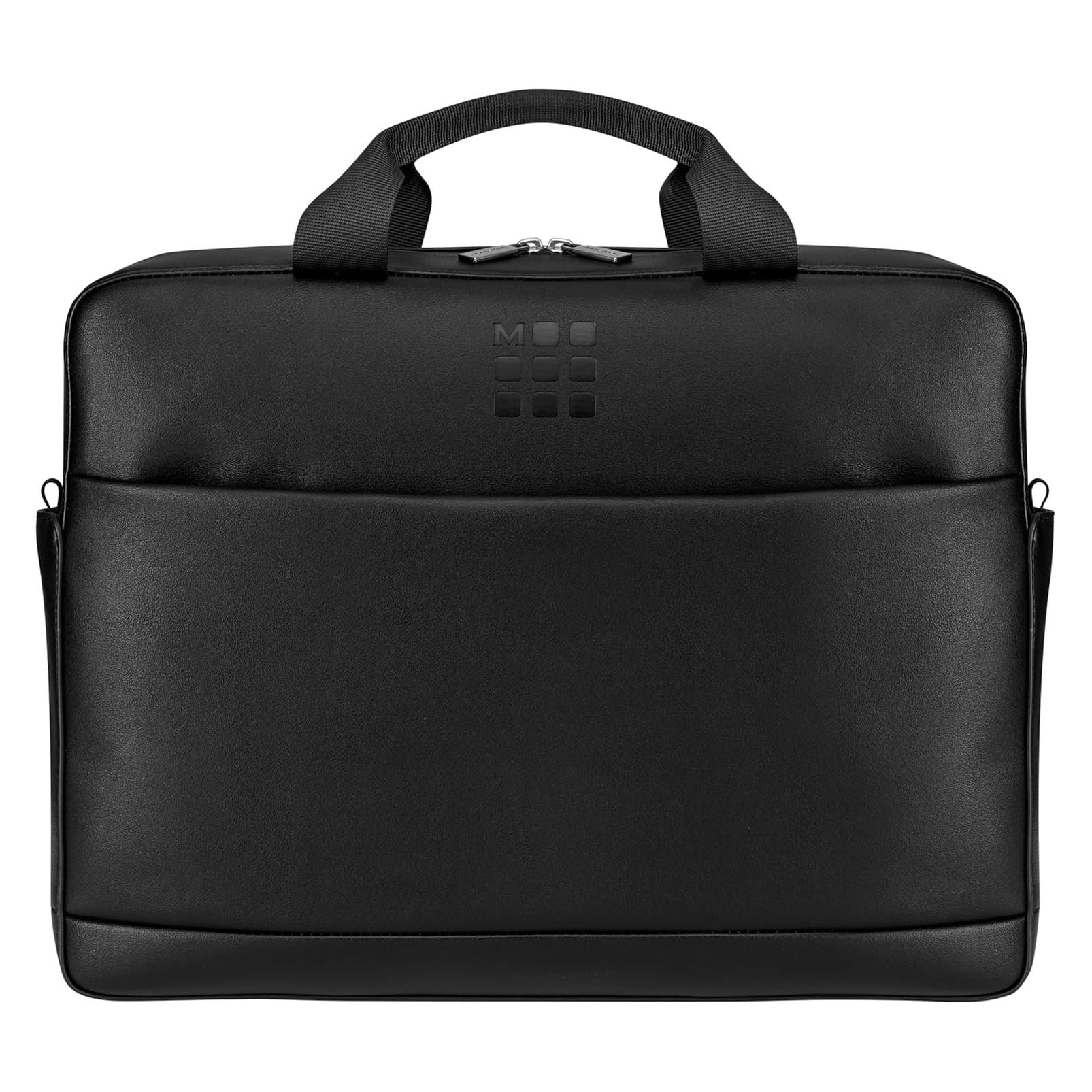 Moleskine Slanke Aktentas, klassische Kollektion, professionelle Tasche für Tablet und Laptop (14", Apple, Microsoft) (ET23C2BCSBK)