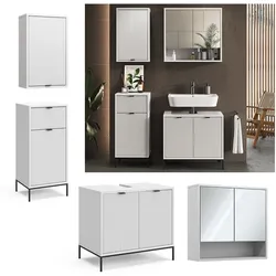 Vicco Badmöbel-Set Eliza Weiß 4 Teile