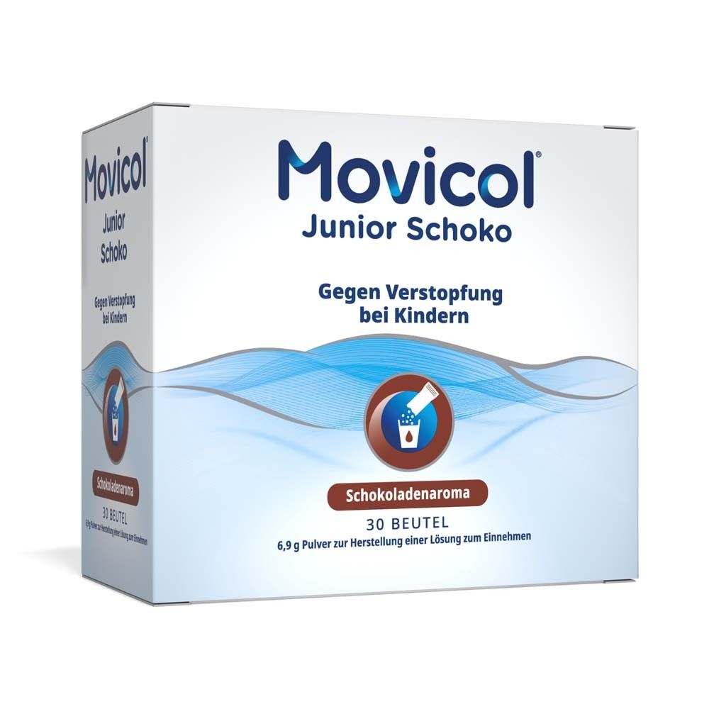 Movicol Junior Schoko Plv.z.Her.e.Lsg.z.Einnehmen 30x6,9 g Pulver zur Herstellung einer Lösung zum Einnehmen