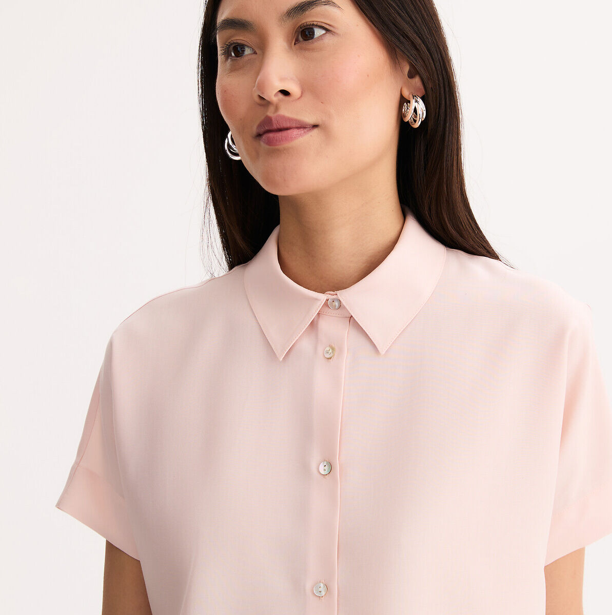 ANNE WEYBURN Chemise manches courtes en lyocell