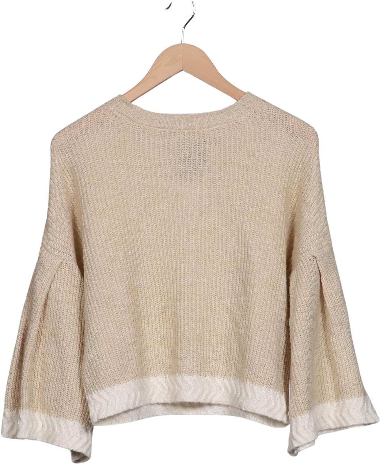 Mango Damen Pullover, Beige, Gr. XS, Mohair - Second Hand