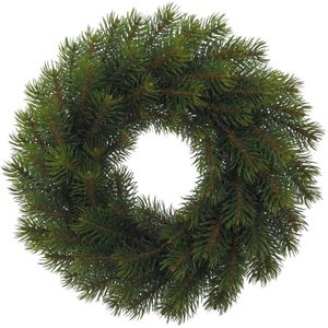 Creativ-green Weihnachtskranz 3016728-00, 76 Triebe, Ø 30 cm, Tannenzweige aus Kunststoff