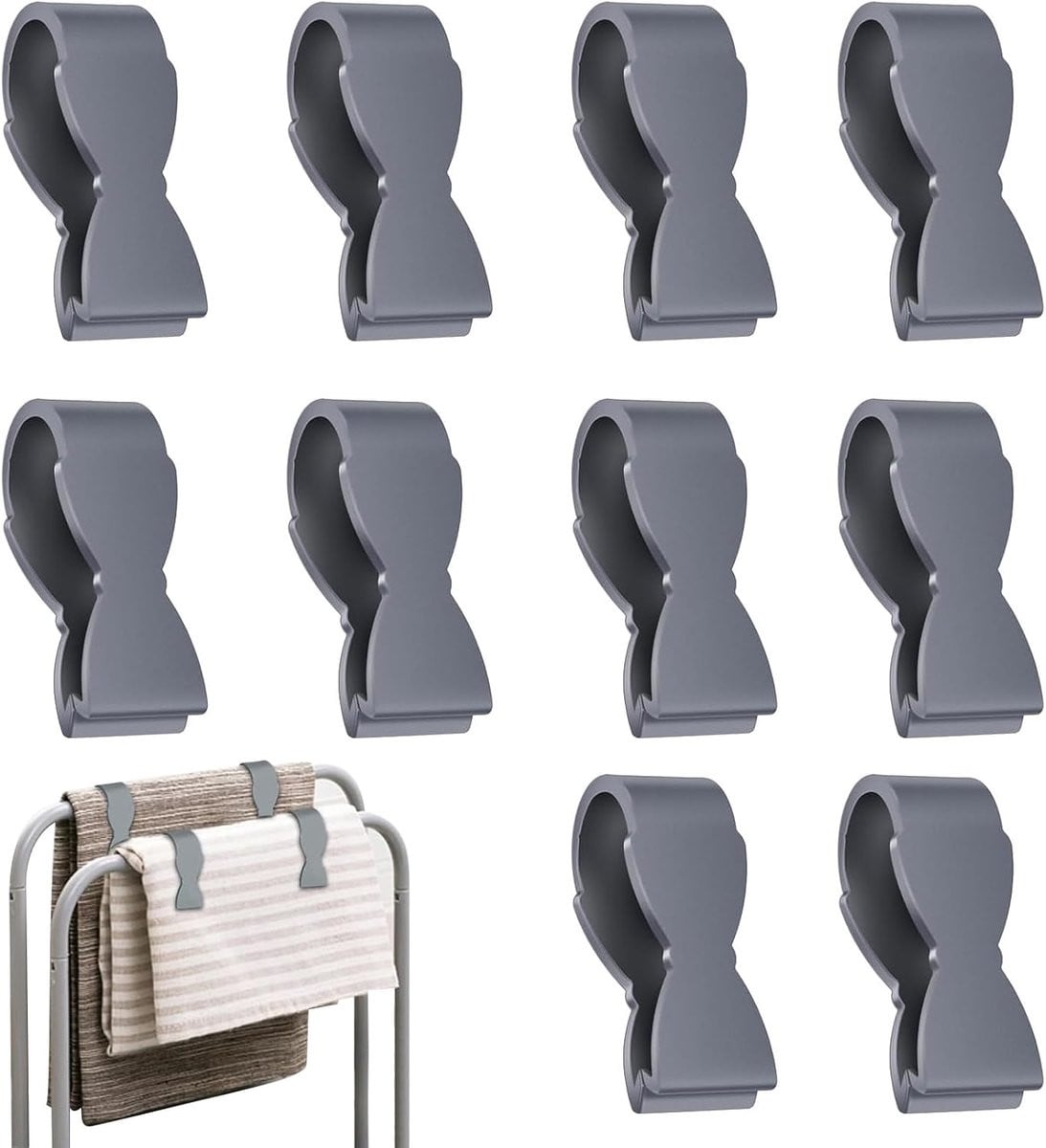 SnelShoppen Towel clips voor keuken en badkamer - 4 stuks