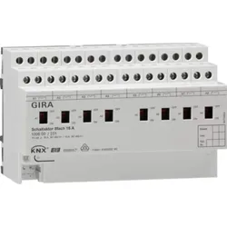 Gira Schaltaktor 8-fach 16A mit Handbetätigung für KNX, 100600