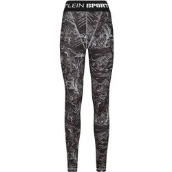 PLEIN SPORT Sportleggings, Größe XL in Schwarz 02