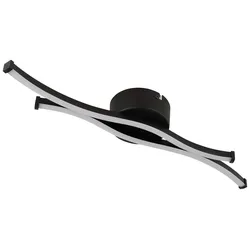 LED-Deckenleuchte Loren Opal/Schwarz max. 12 Watt Deckenlampe