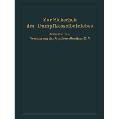 Zur Sicherheit des Dampfkesselbetriebes, Taschenbuch von , Springer Berlin, 978-3-642-98907-0