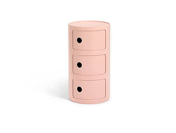 Kartell Componibili Bio\, Meuble Conteneur 3 éléments\, Rose