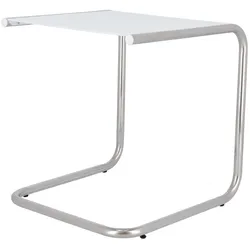 Beistelltisch Club aus Aluminium, modern und wetterfest, weiß, quadratisch, für Outdoor