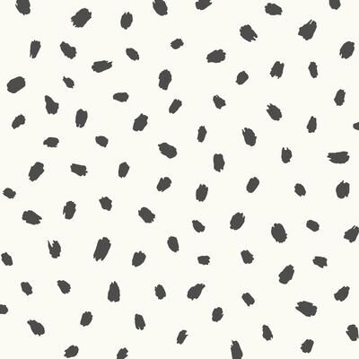 Advantage Animal Spots Black Polka Dot Wallpaper