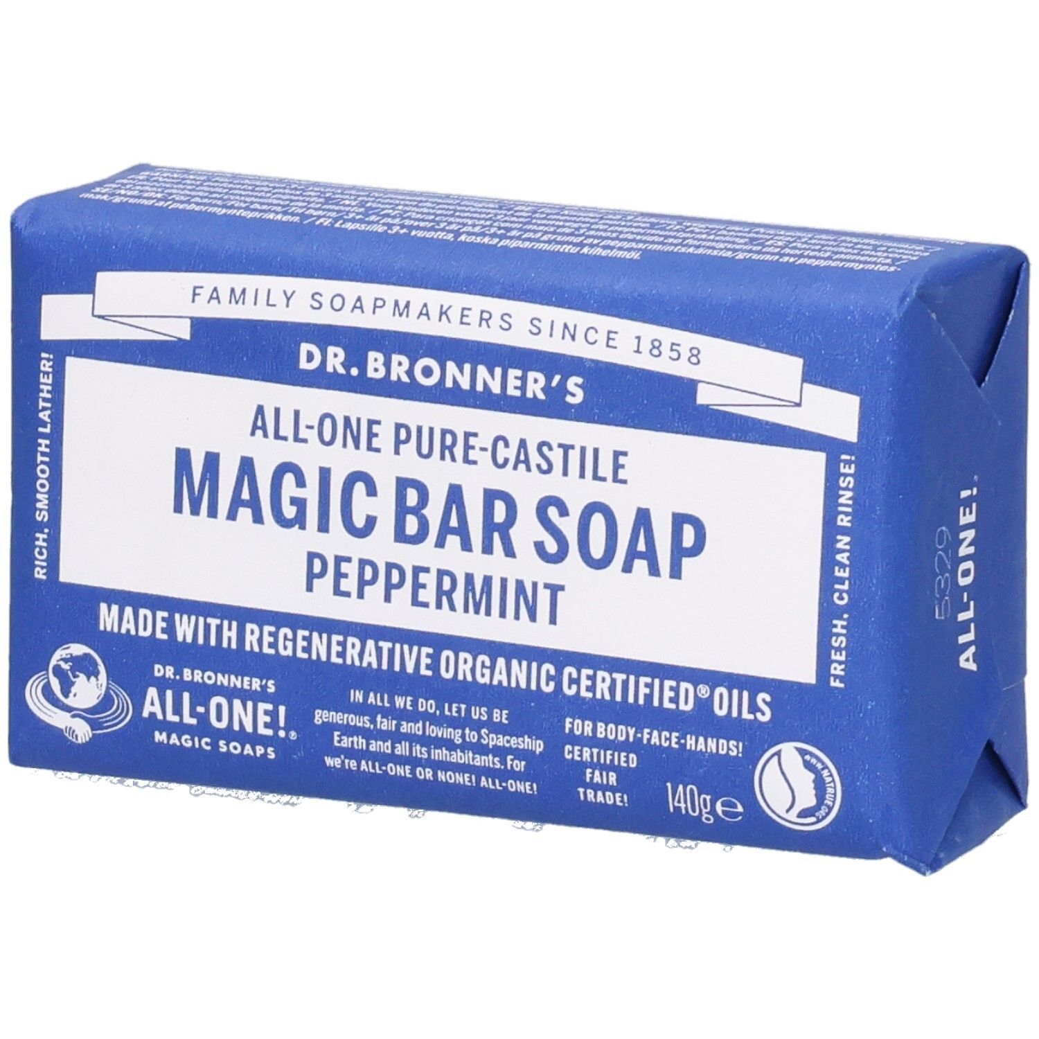 DR Bronners SAV Menth Poivree 140G 140 g Seife