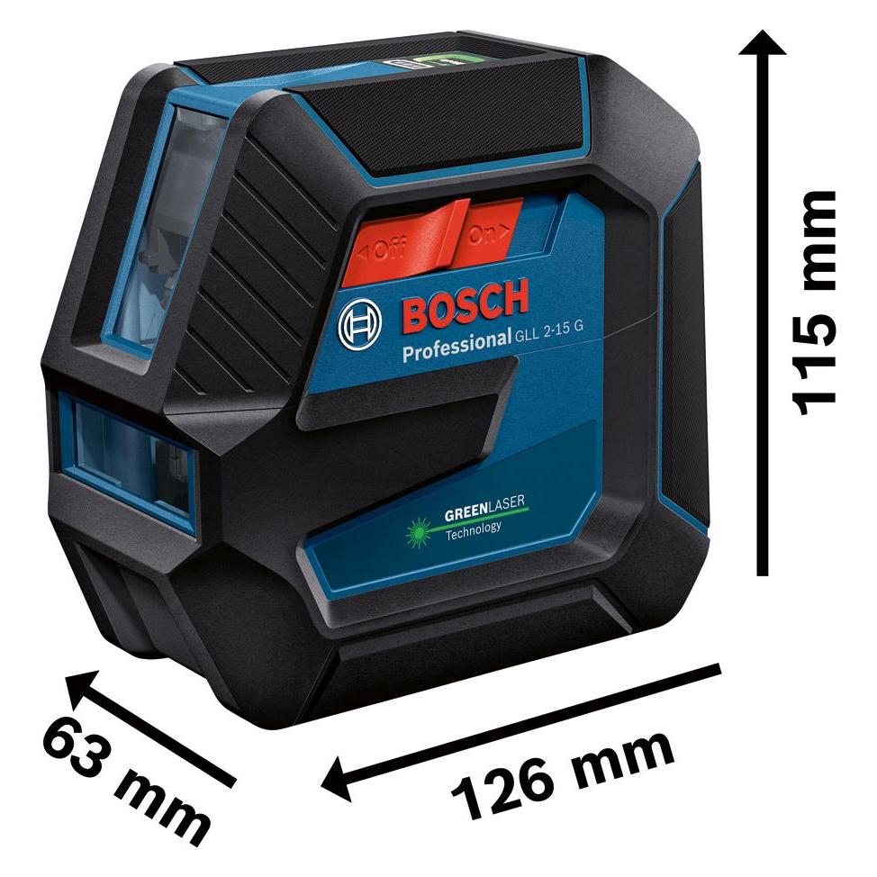 Bosch Professional GLL 2-15 (Kreuzlinienlaser) (0601063W02)