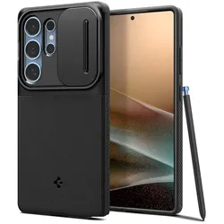 Spigen Optik Armor - Hülle für Samsung Galaxy S25 Ultra (Schwarz)