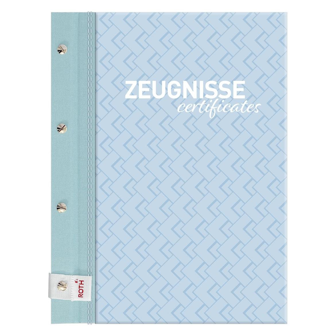 Roth Zeugnismappen Pattern mit Buchschrauben, Schwimming Pool (A4, 1x) (89465)