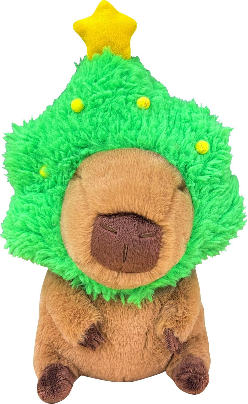Joy Toy Capybara knuffel met kerstboom, 32 cm