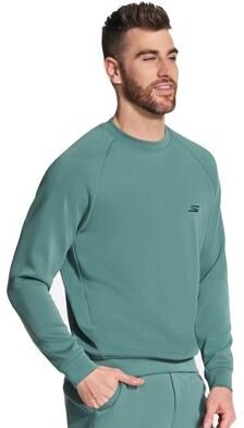 Skechers Men's SkechCloud Elevate Slip-In Crew (Size XXL) Olive, Polyester,Rayon,Spandex