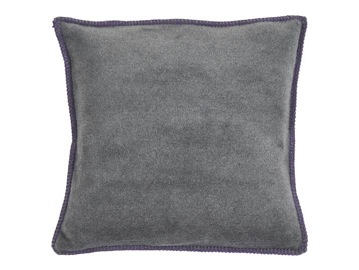 Housse de coussin Cozy Gris/Anthracite 45 x 45cm Coton/Polyamide