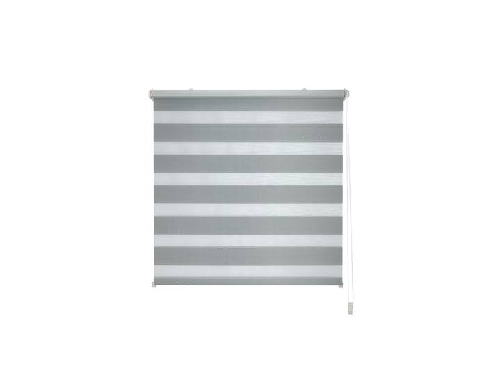Doppelrollo BRUNO BANANI KIAN Gr. 6, grau (hellgrau), B:85cm H:150cm, Polyester, Rollos, Doppelrollo, Klemmfix Doppelrollo- NEUHEIT