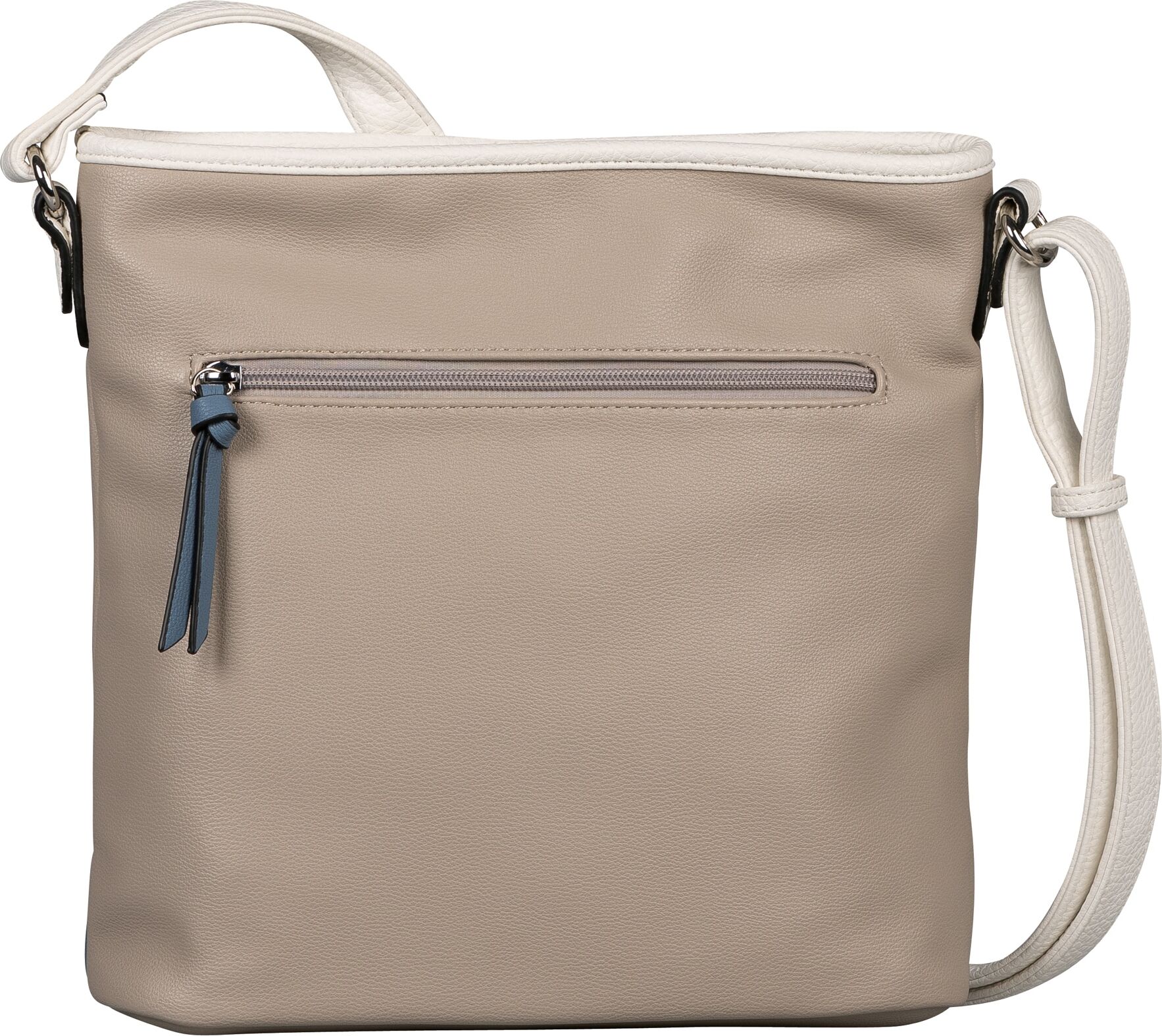 TOM TAILOR "Juna" aus soft genarbtem ledrigen Material mit glänzenden Metall-Accessoires
