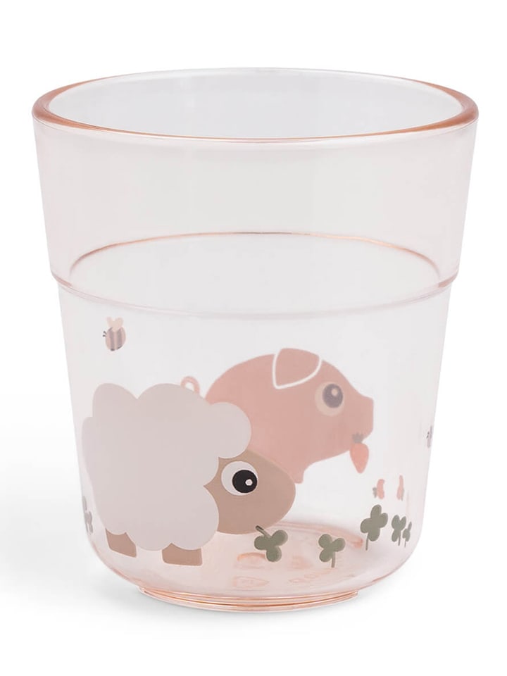 done by deer Trinkglas "Tiny farm" in Rosa - 180 ml - onesize