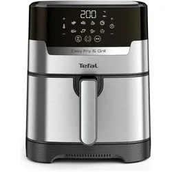 Tefal Easy Fry & Grill Precision+ Heissluftfritteuse (EY505D), Edelstahl, Fritteuse, Silber