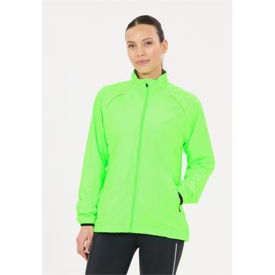 Laufjacke ENDURANCE "Cully V2", Damen, Gr. 40, grün (grün, schwarz), 100% Polyester, unifarben, normal, ohne Ausschnitt, Jacken, mit wasserabweisender Eigenschaft