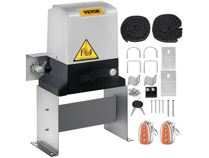 Opérateur de porte de garage VEVOR - Opérateur de porte coulissante automatique 600 kg / 1400 lbs\, ouverture de porte électrique avec télécommande\, moteur de porte coulissante 12 m pour automa