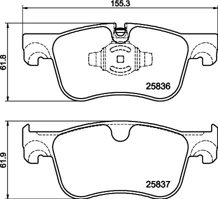 Don Bremsbelagsatz, Scheibenbremse Pcp2050 Für Citroën