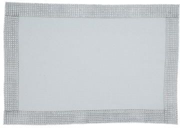 Saro Lifestyle Jeweled Border Design Placemat - set of 4 pcs