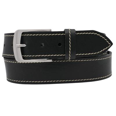 Ledergürtel ANNAMATONI "AnnaMatoni Ledergürtel Juno Ledergürtel Juno", Herren, Gr. TW85 - 100cm Gesamtlänge, schwarz (schwarz 790), 100% Leder, Gürtel Ledergürtel