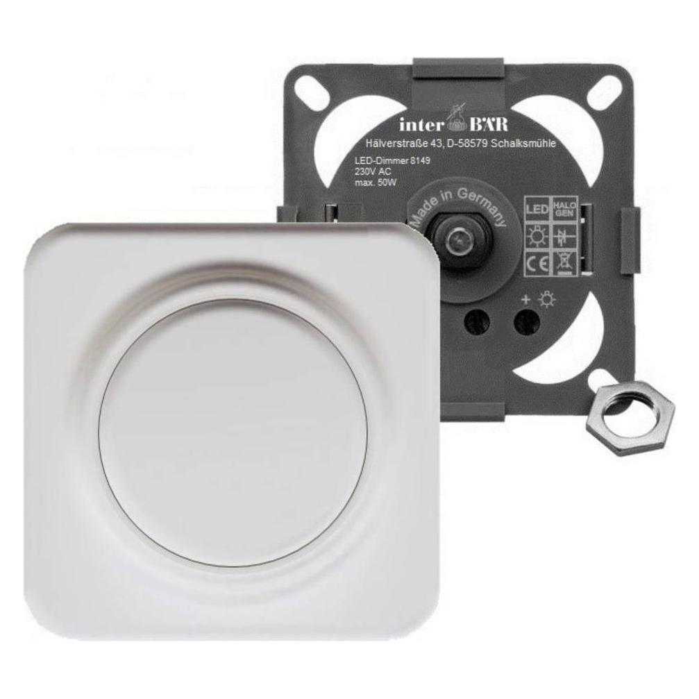 interBär 8149-008.01 Möbeleinbau-Dimmer Weiss (8149-008.01)
