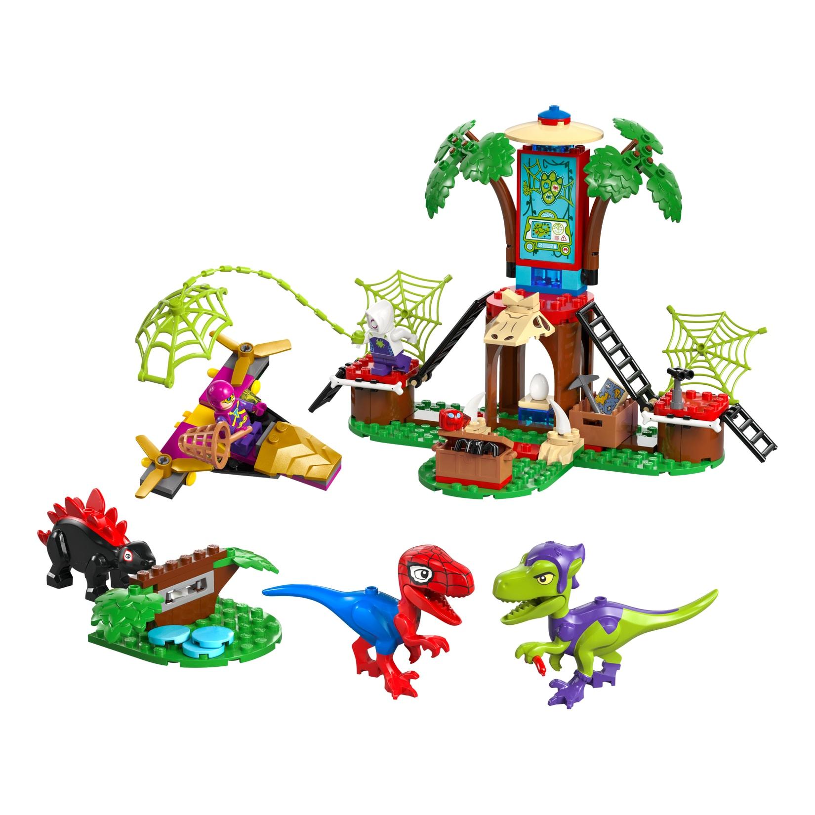 LEGO® Showdown am Baumhaus: Spidey-Rex vs. Gobby-Raptor
