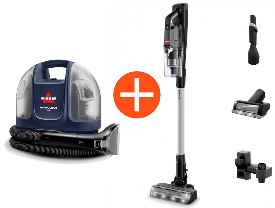 BISSELL PowerClean FurFinder Pro Stielstaubsauger + Spotclean Mini Pro Bundle