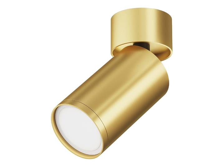 Plafonnier Focus S - Type B Ø 5cm Doré/Doré Aluminium GU10