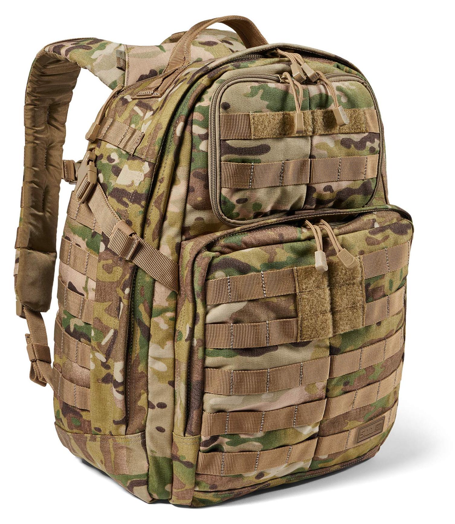 Taktischer Rucksack 37L, Molle, Laptopfach, 29 Fächer, Multicam