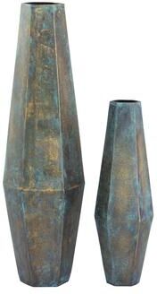 Atlas Lighting and Home Atlas Erwin Vase - Set of 2 Oxidized Brass