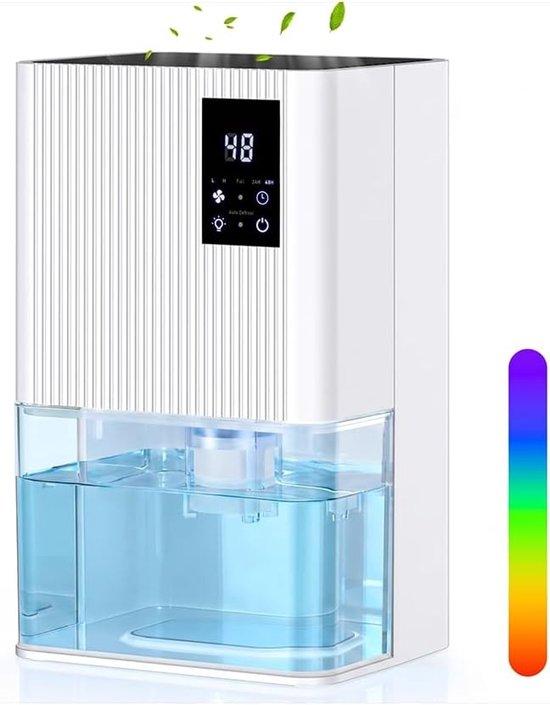 Luftentfeuchter - Weiß - 1,5 Liter - Hohe Kapazität mit Timer und automatischer Abschaltung - Für Schlafzimmer, Küche, Badezimmer