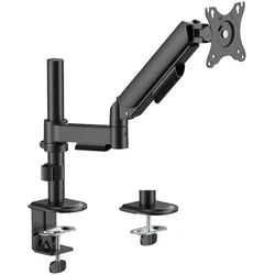 KIMEX - PC-Bildschirmhalterung mit Mechanikfeder für 1 Bildschirm 17"-32", mit Säule