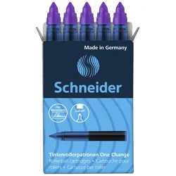 Schneider One Change Tintenrollerminen violett 0,6 mm 5 St.