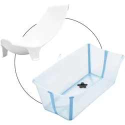 Stokke® FLEXIBATH Bundle Badewanne inkl. Badewannensitz Newborn Support, blau