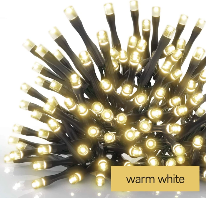 EMOS Standard LED-Weihnachtslichterkette, 5 m, innen und außen, warmweiß