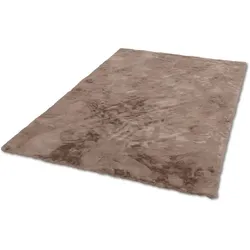 Schöner Wohnen Kollektion Kunstfell-Teppich Tender Design 190 Farbe 006 cappuccino Ø 120 cm