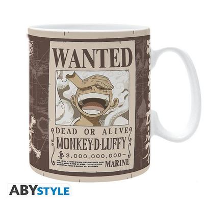 ONE PIECE - Mug - 460 ml - 'Luffy Wanted' - subli - box