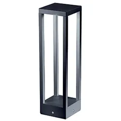 Home Pole - LED-Gartenmast zur Bodenbefestigung - Warmes Nachtlicht 3000K 230V 15W 1590lm Zafferano - Dunkelgrau